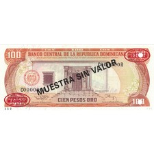 Billet, Dominican Republic, 100 Pesos Oro, 1994, 1994, Specimen, KM:136s2, SUP+