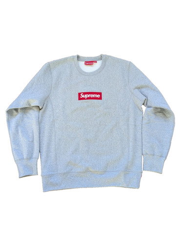 Supreme box logo crewneck ash - logo,