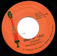 FREEDOM GROUP : Free At Last *** Rare orig press reggae record single vinyle