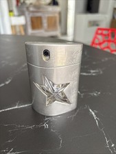 VINTAGE FLACON THIERRY MUGLER A MAN METAL FLASK - ÉDITION RECHARGEABLE - VIDE