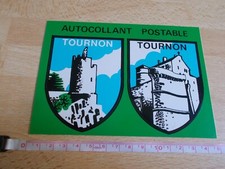 Carte postale, blason adhésif TOURNON