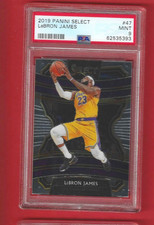 Carte Gradée Basketball Nba 2019 Panini Select Lebron James #47 Lakers PSA 9