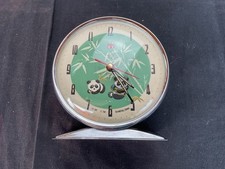 Réveil Mécanique Vintage Marque Diamant Shanghai Chine Animé Panda