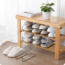  Étagère À Chaussures En Métal Support Organisateur Rangement Des Baskets