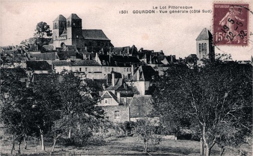 Cpa gourdon vue generale - cpa,