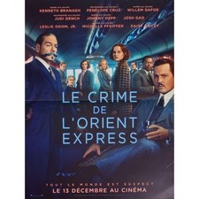 MURDER ON THE ORIENT EXPRESS Original Movie Poster  - 15x21 in. - 2017 - Kenneth