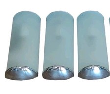 Ancienne Paire Applique Vintage JOD Ikea /Chrome Verre Givré/Années 1990