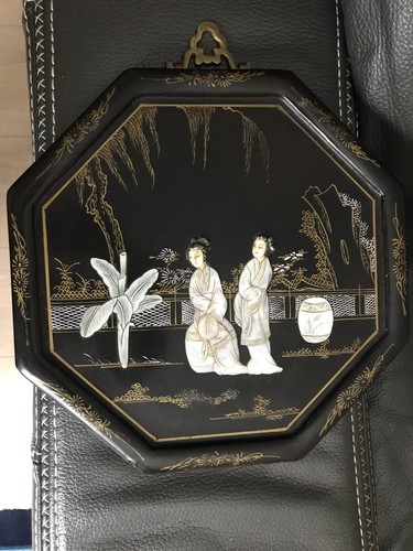 Tableau chinois bois - chinois, laque