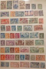 lots de timbres avant 1950 différent  tous pays alt old  cote