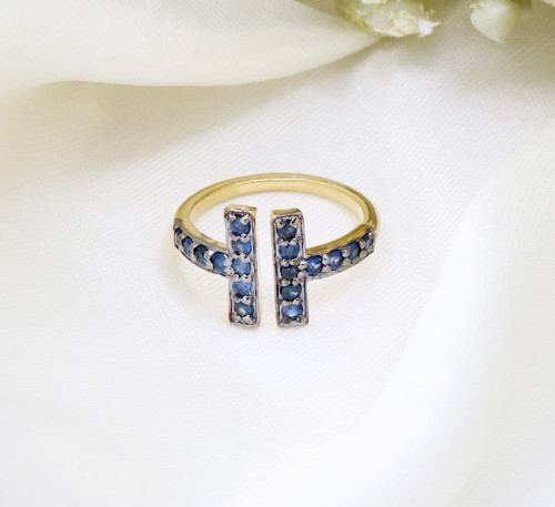 14k jaune saphir naturel - 14k,