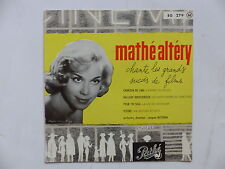 MATHE ALTERY Grands succes de films Chanson de Lima .. EG 279