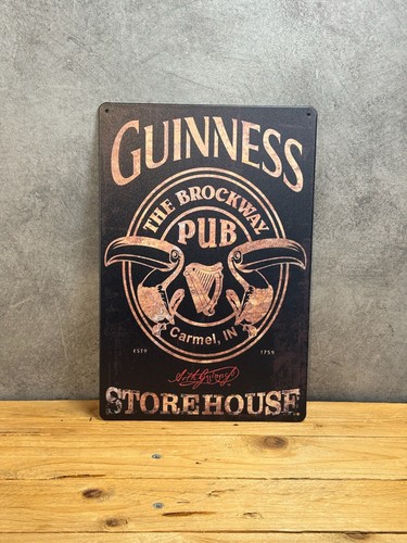 Plaque métal guinness - métal,