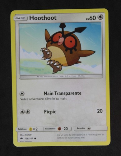 Carte pokemon 106 - 106-147, hoothoot