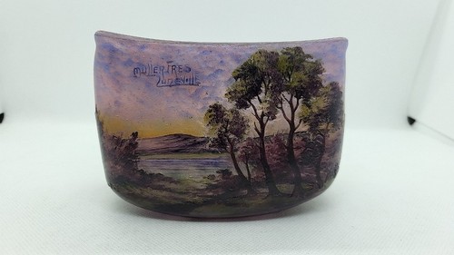 Vase pate verre signe - en,