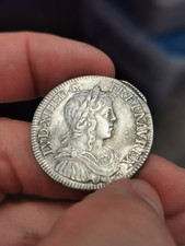 Louis XIV Demi-écu Mèche Longue  1652 X Amiens.