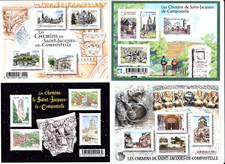 Lot 4 blocs** des 4 timbres