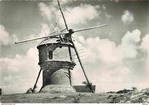 Carte postale moulin à vent - moulin,