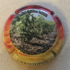 Capsule de champagne PIERRE Christophe (4f. Millésime 2012)
