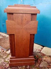 ANCIEN TRONC D'EGLISE EN BOIS CHENE /EN ETAT/PEUT SERVIR COMME SOCLE/H.98 cm