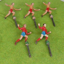 BABY FOOT ANCIEN - 5 joueurs rotatifs en aluminium