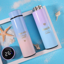 tasse thermos en acier inoxidable avec pavé tactile pour la température