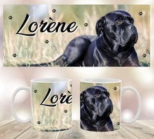 Mug Cane corso personnalisé avec prénom.