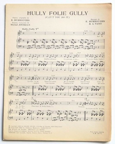 Partition vintage sheet music