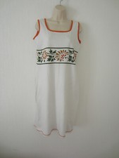 Robe blanche orange et verte Surkana T 40