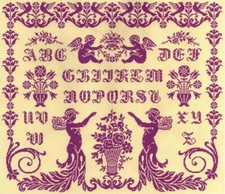 GRILLE POINT de CROIX - Le BOUQUET des NYMPHES - réf : 1022