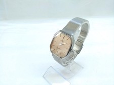 Omega Constellation Vintage Or Argent Carré Quartz Montre Hommes Auth Fonctionne