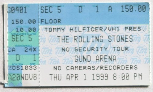 Billet concert ticket - , the