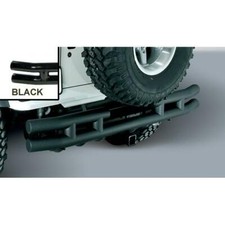 Double Tube Bumper, Rear, 3 Inch, Hitch; 87-06 Jeep Wrangler YJ/TJ