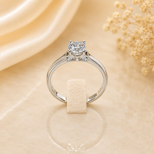 Bague solitaire diamant 70ct - solitaire, 0.70ct