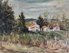 Le petit village, peinture de