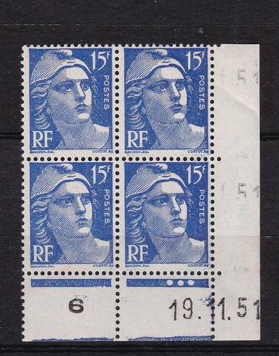 Timbre 1951 france coin - 1951, date