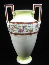 🇫🇷 ANCIEN GRAND VASE AMPHORE A OREILLES FAIENCE DATE OU NUMERO 1901