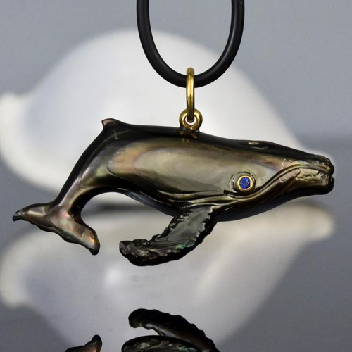 Pendentif baleine bosse - pendentif,