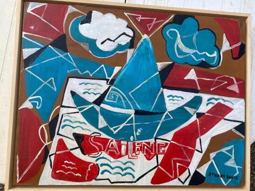 Huile sur toile - huile, attribue