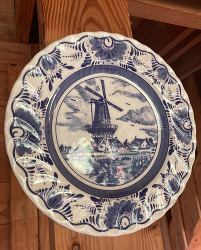 Assiette bleue delft - assiette,
