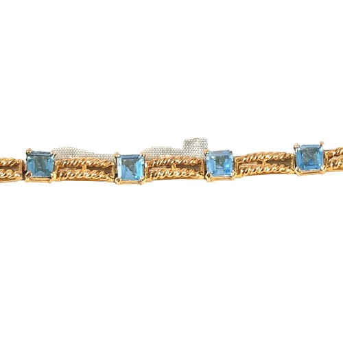 Bracelet 585 000 - or, topazes