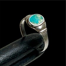 Vintage Bague En Argent Massif