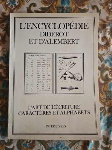 Encyclopédie diderot d - l, et