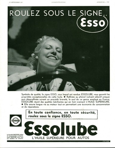 Publicité ancienne huile pour