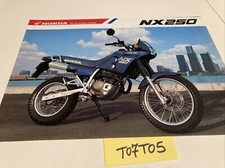 Honda NX250 type F 250 NX brochure de vente catalogue prospectus