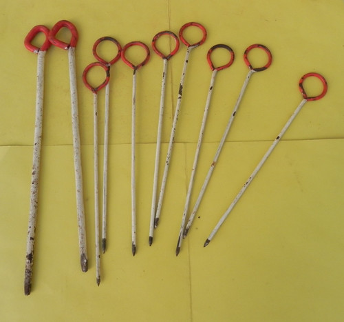 Lot piquets metalliques - lot, 10