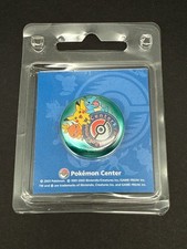 POKEMON CENTER PIN'S BADGE FUKUOKA 2003 PIKACHU TORCHIC TOTODILE BOXED