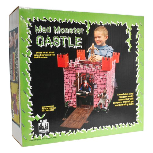 Retro mad monster castle - retro,