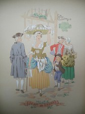 Lithographie aquarellée - La