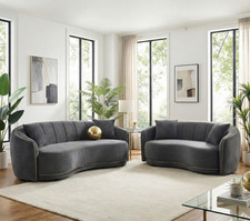 Canapé moderne incurvé en