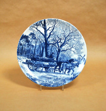 assiette décorative murale hollandaise Bleu Delft blauw Chemkefa vintage 1960